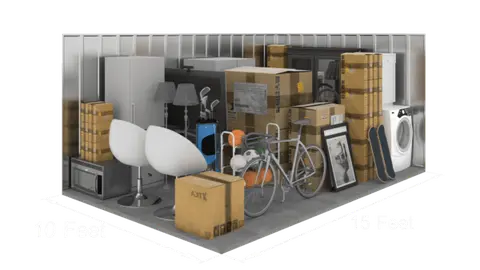 10x10 to 10x15 storage unit at Deep Root Self Storage